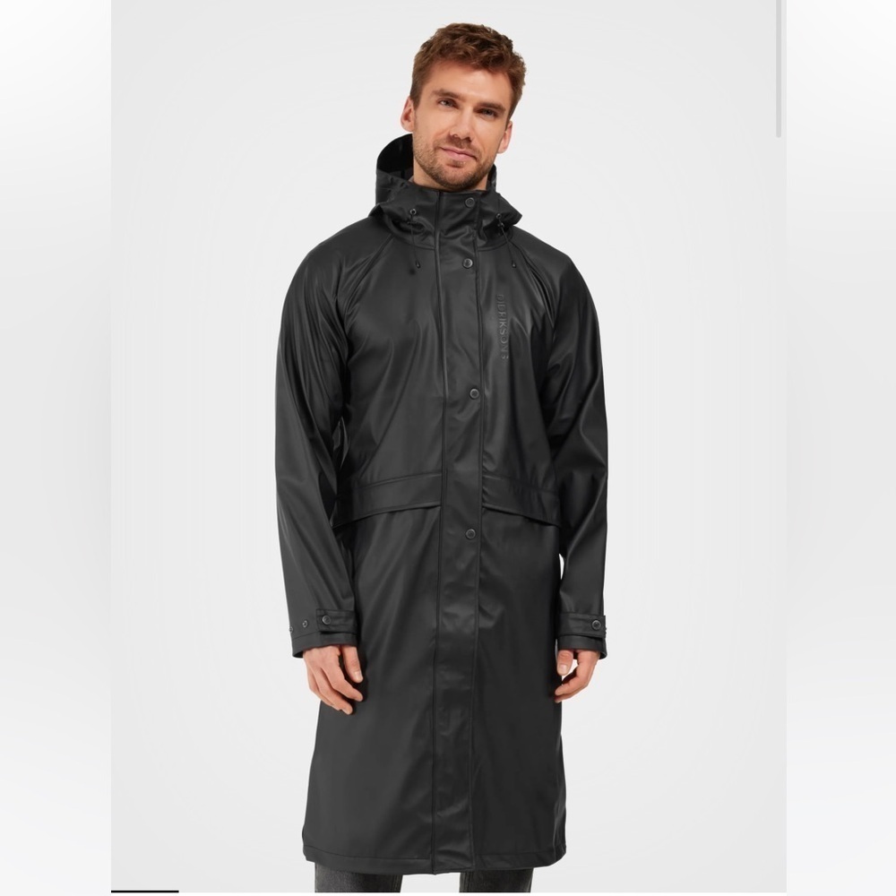 Didriksons1913 Sund Unisex Parka Galon Black Waterproof Storm System Sz 40